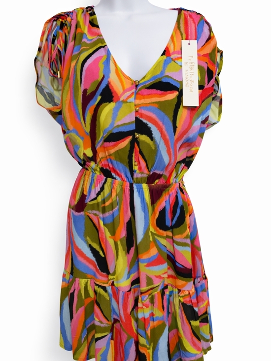 La Blanca Dresses & Skirts - La Blanca Resortwear Multicolor Abstract Dress Size Medium NWT Vibrant Vacation